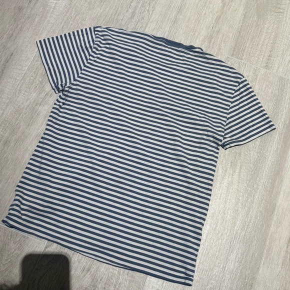 Ralph Lauren Blue and White Striped Short Sleeve Tee - Picture 8 of 8